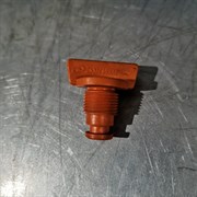 Заглушка пластмассовая колбы фильтра 3/8" (оранжевая, красная)